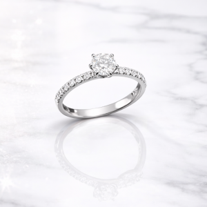 Altı Tırnak Favori Pırlanta Tektaş Yüzük 