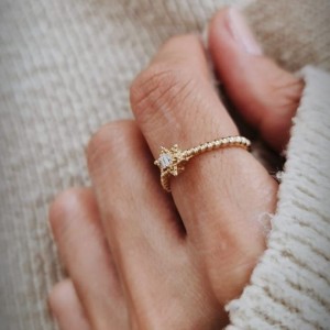 Yıldız Baget Yüzük 14 Ayar