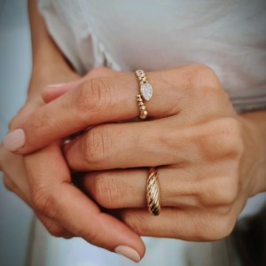 MOD Midye Yüzük 14 Ayar MOD Midye Yüzük 14 Ayar