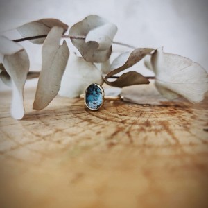 Doğal Taşlı 14 Ayar Yüzük