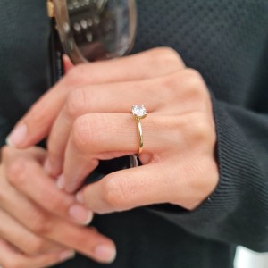 Tiffany Tektaş Yüzük 14 Ayar