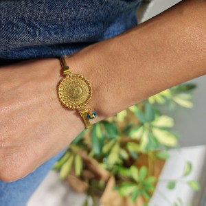 22 Ayar Çeyrek Altınlı 14 Ayar İtalyan Bileklik 22 Ayar Çeyrek Altınlı 14 Ayar İtalyan Bileklik