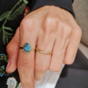 Doğal Taşlı 14 Ayar Yüzük Doğal Taşlı 14 Ayar Yüzük