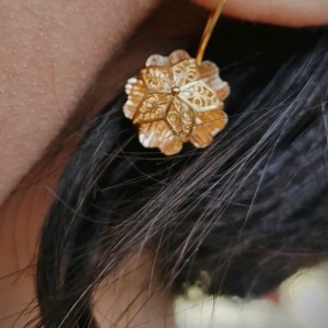 Telkari Yıldız Küpe 14 Ayar Telkari Yıldız Küpe 14 Ayar