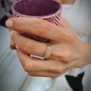 Taşlı Prenses Tacı Yüzük 14 Ayar Taşlı Prenses Tacı Yüzük 14 Ayar