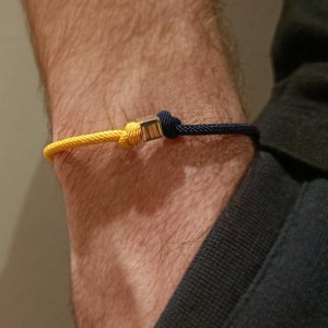 Fenerbahçe Altın İpli Taraftar Bileklik 14 Ayar