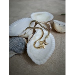 İtalyan Zincirli Yıldız Bileklik 14 Ayar Altın İtalyan Zincirli Yıldız Bileklik 14 Ayar Altın