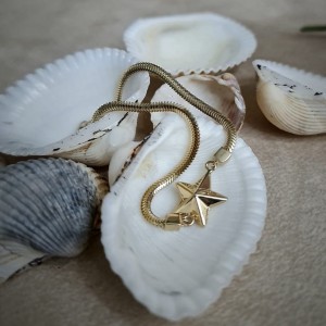 İtalyan Zincirli Yıldız Bileklik 14 Ayar Altın İtalyan Zincirli Yıldız Bileklik 14 Ayar Altın