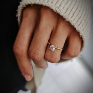 Tiffany Tektaş Yüzük 14 Ayar Tiffany Tektaş Yüzük 14 Ayar