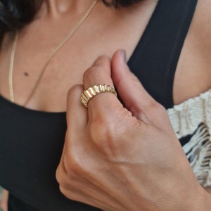 Kanallı Tasarım Yüzük 14 Ayar Kanallı Tasarım Yüzük 14 Ayar