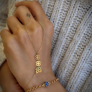 Yonca Şahmeran Bileklik 14 Ayar Yonca Şahmeran Bileklik 14 Ayar