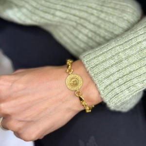 Liralı Dorikalı Zincir Bileklik (Çeyrek Altın) Liralı Dorikalı Zincir Bileklik (Çeyrek Altın)