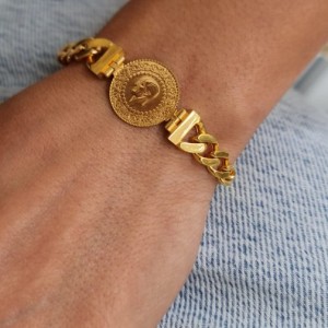 Liralı Gurmet ve Arka Bileklik (Çeyrek Altınlı Bileklik) Liralı Gurmet ve Arka Bileklik (Çeyrek Altınlı Bileklik)