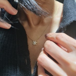 Kar Tanesi Altın Kolye