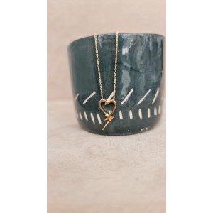 Altın Kalp Yıldırım Kolye Altın Kalp Yıldırım Kolye