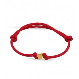 Altın Küp Kırmızı İpli Bileklik Altın Küp Kırmızı İpli Bileklik