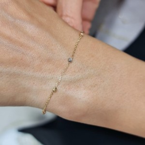 Dorika Zincir Bileklik 14 Ayar Altın