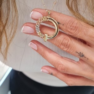 Dorika Kolye Ve Zincir 14 Ayar Altın