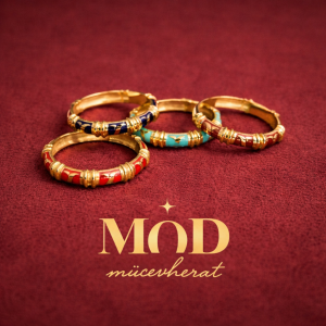 Özel Tasarım Mineli ve Renkli Yüzük Serimiz