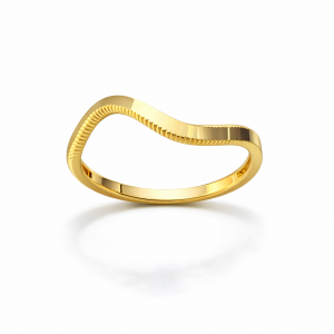 Dalga Model Ajda Yüzük (14 Ayar Altın)