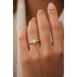 Altın Tektaş Yüzük  Sevgililer Günü İçin (333 Milyem)