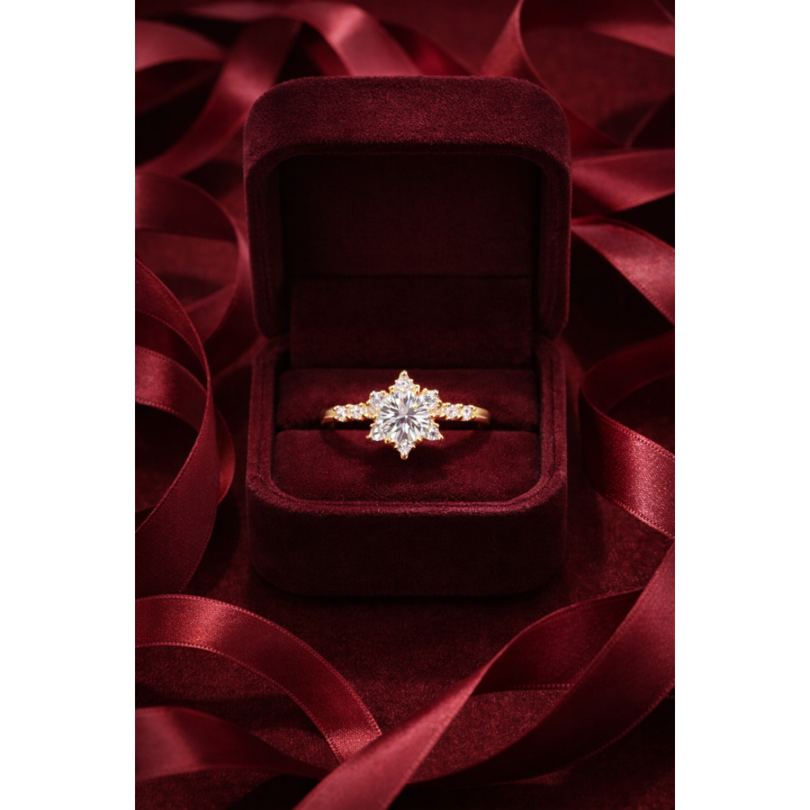 Lotus Tektaş Yüzük 14 Ayar Altın