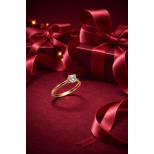 Altın Tektaş Yüzük  Sevgililer Günü İçin (333 Milyem)